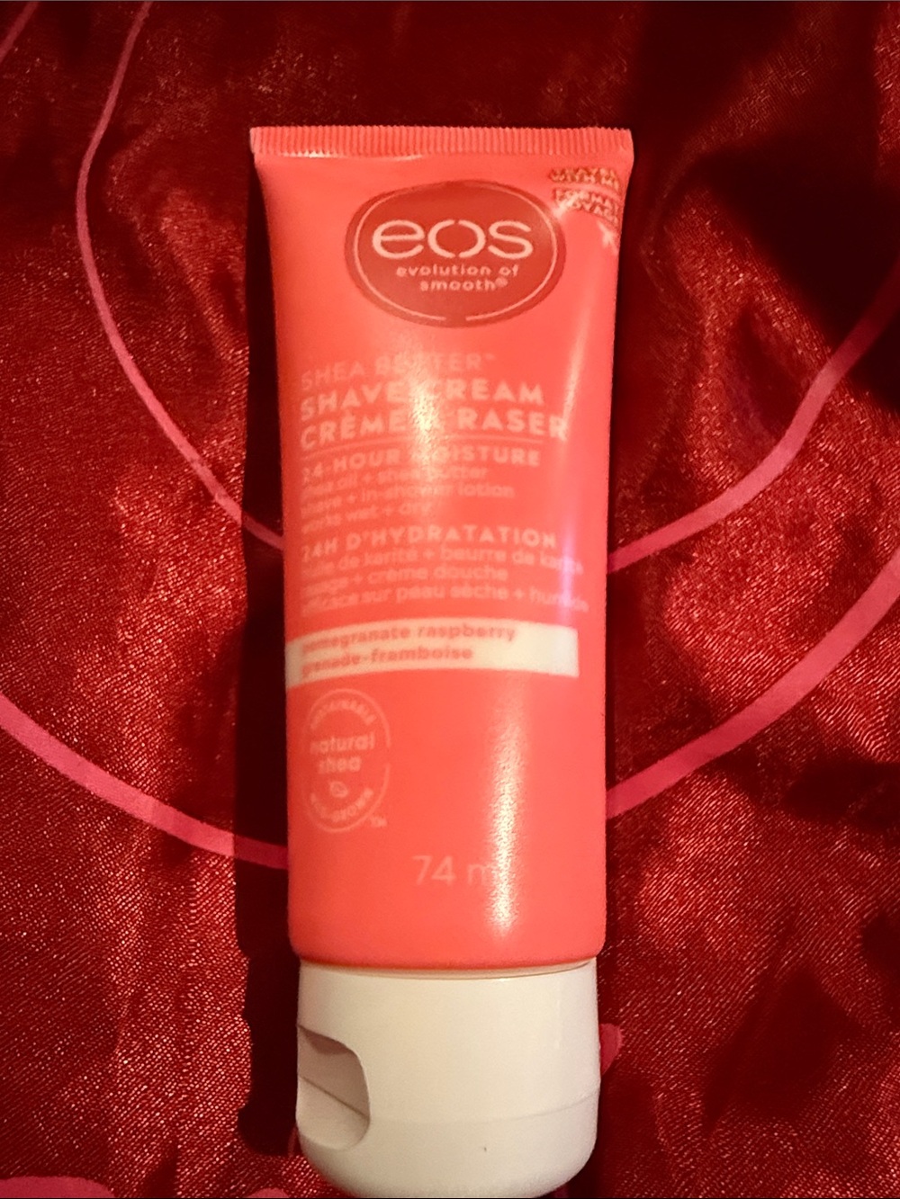 eos Pink Pomegranate Raspberry Shea Butter Shave Cream Tube